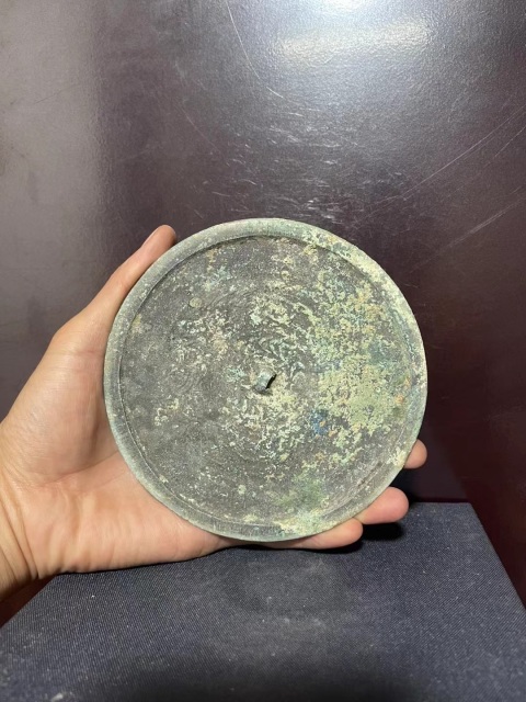 古玩銅器元代花卉鏡拍賣，當前價格1500元