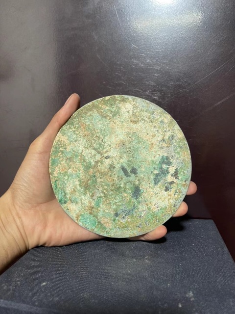 古玩銅器元代花卉鏡拍賣，當前價格1500元