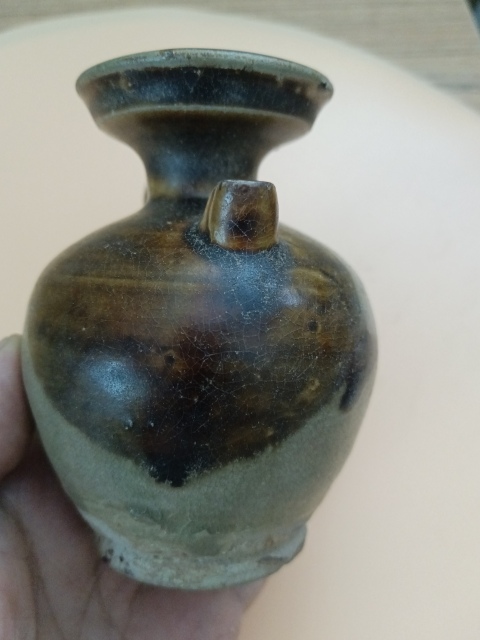 古玩陶瓷唐.長沙窯執(zhí)壺?域鑒保真鑒定拍賣,當(dāng)前價(jià)格18000元