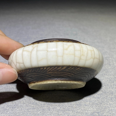 古玩陶瓷哥釉***盂拍賣,當前價格2380元