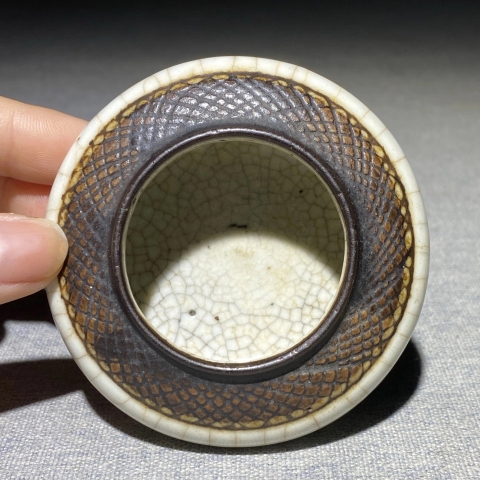 古玩陶瓷哥釉***盂拍賣,當前價格2380元