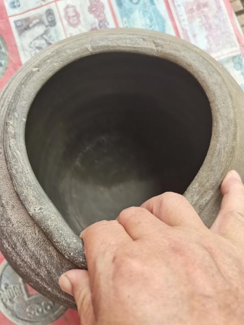 古玩陶瓷灰陶罐拍賣，當前價格666元