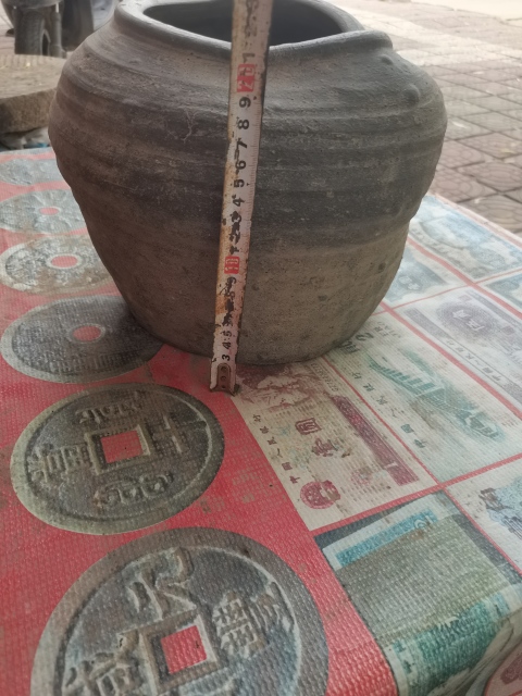 古玩陶瓷灰陶罐拍賣，當前價格666元