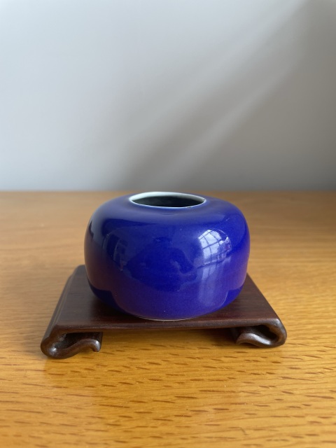 古玩陶瓷霽藍釉水盂拍賣,當前價格4500元