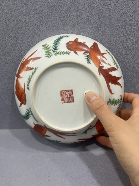 古玩陶瓷粉彩金玉滿堂紋折腰花口碗拍賣,當前價格3200元