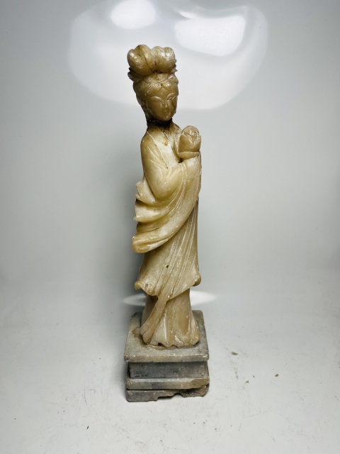 古玩雜項壽山石侍女擺件拍賣,當前價格1288元