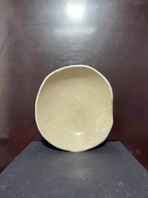 古玩陶瓷宋.影青釉刻鹿紋杯托拍賣,當前價格1350元