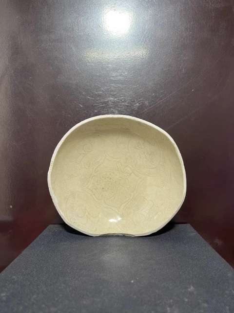 古玩陶瓷宋.影青釉刻鹿紋杯托拍賣,當前價格1350元
