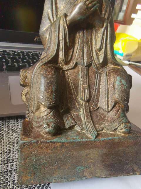 古玩銅器描金文官銅像拍賣,當(dāng)前價(jià)格33333元