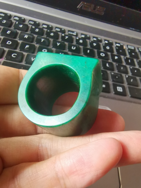 古玩雜項馬鞍型,虬角扳指拍賣,當前價格1666元