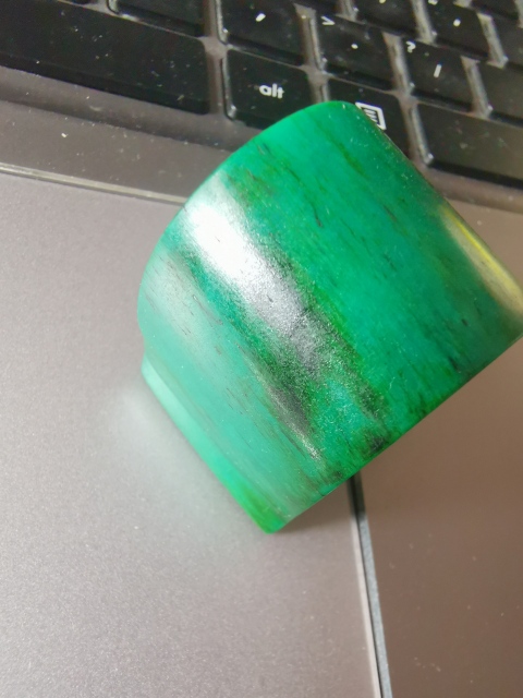 古玩雜項馬鞍型,虬角扳指拍賣,當前價格1666元