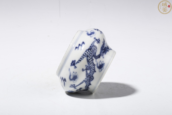 古玩陶瓷青花龍紋水盂拍賣，當前價格3800元