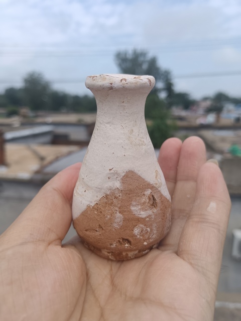 古玩陶瓷元代～白釉玉壺春瓶拍賣，當前價格76元
