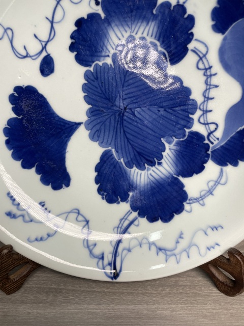 古玩陶瓷清晚期 青花葫蘆紋盤(福祿萬代)拍賣,當前價格460元