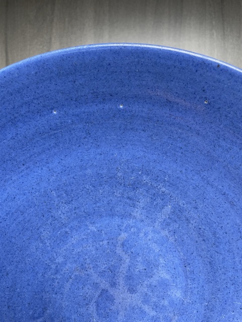 古玩陶瓷清嘉慶 霽藍(lán)釉大盤拍賣,當(dāng)前價(jià)格1550元
