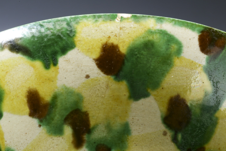 古玩陶瓷清康熙·虎皮三彩撇口碗拍賣，當前價格4598元