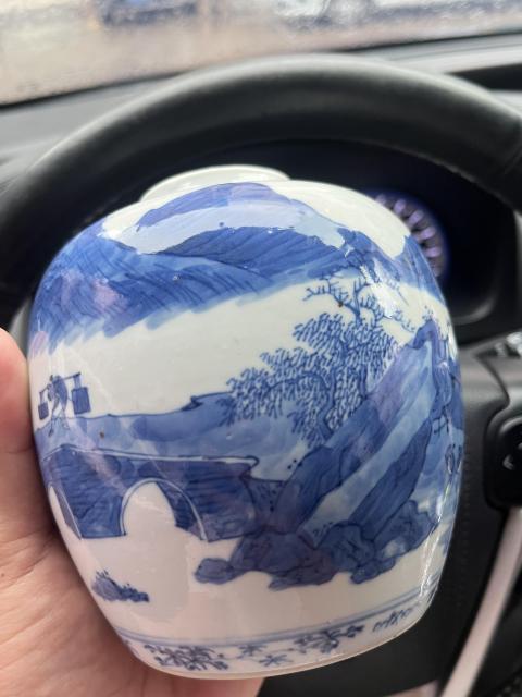 古玩陶瓷青花罐拍賣，當前價格3500元