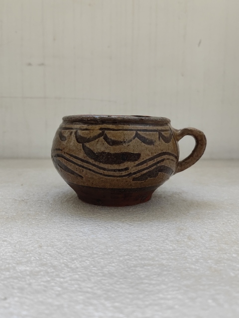 馬口窯黑花耳杯拍賣，當前價格680元