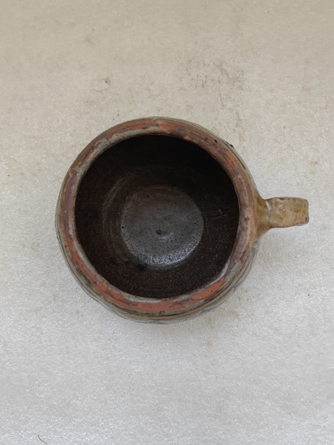 古玩陶瓷馬口窯黑花耳杯拍賣，當前價格680元