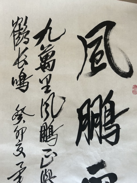 古玩字畫畢政《風(fēng)鵬正舉》拍賣,當(dāng)前價(jià)格788元