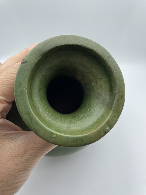 古玩陶瓷【已鑒真】漢代綠釉鋪首罐拍賣，當前價格1700元
