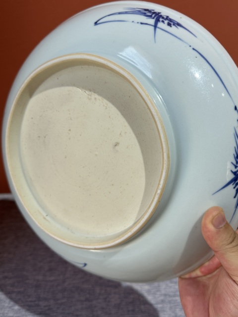 古玩陶瓷青花獅子繡球紋盤拍賣，當前價格26000元