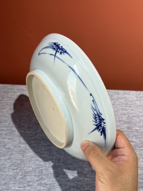 古玩陶瓷青花獅子繡球紋盤拍賣，當前價格26000元