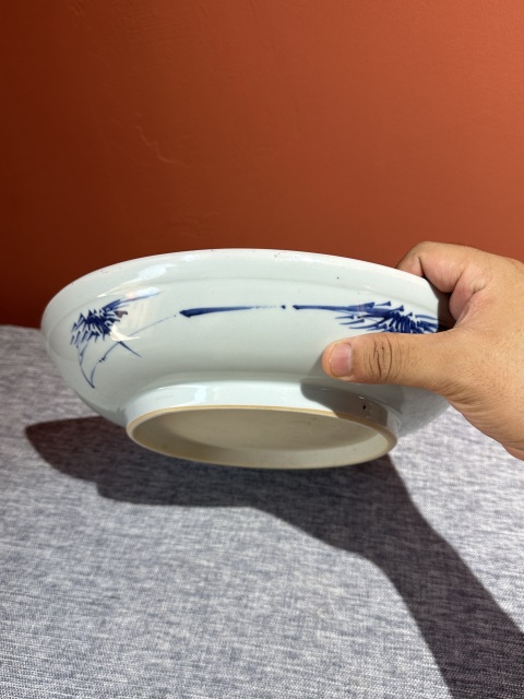 古玩陶瓷青花獅子繡球紋盤拍賣，當前價格26000元
