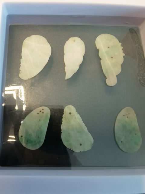 古玩玉器天然翡翠花片拍賣,當前價格750元