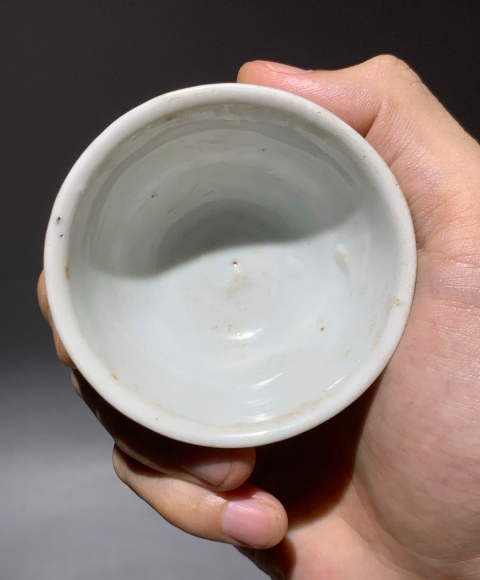 古玩陶瓷清中早 紅綠彩杯拍賣,當(dāng)前價格680元