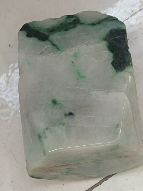 古玩玉器天然翡翠雕“壽星”擺件拍賣,當前價格1200元