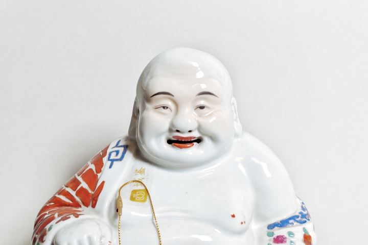 域鉴古玩】民国·粉彩弥勒佛造像拍卖价格/图片/值多少钱