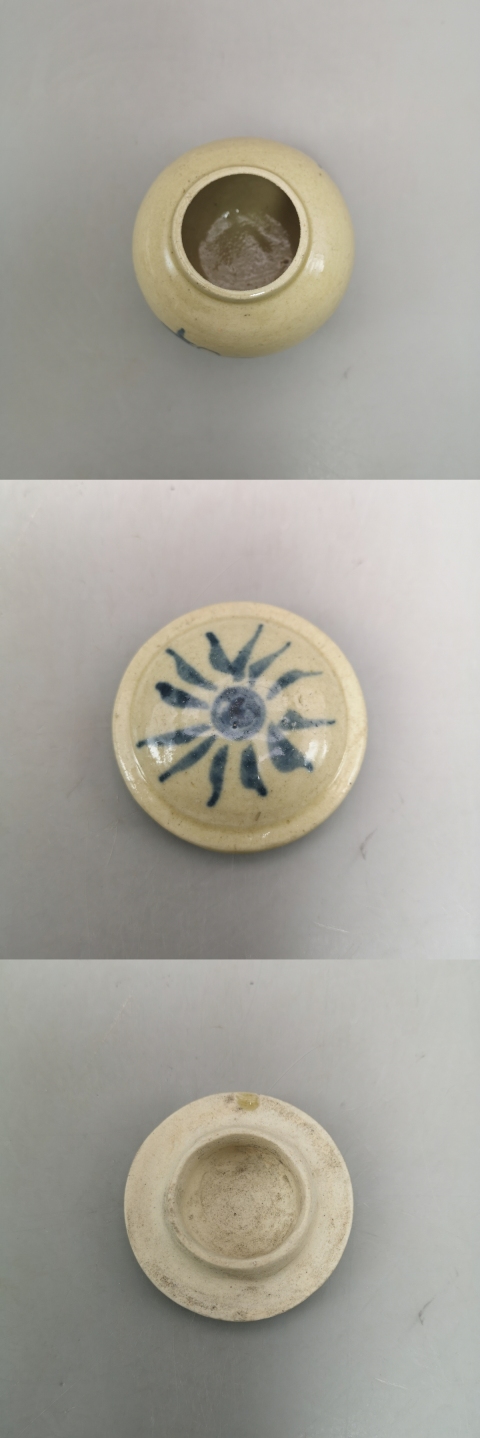 古玩陶瓷明晚期花卉紋青花蓋罐拍賣(mài),當(dāng)前價(jià)格850元