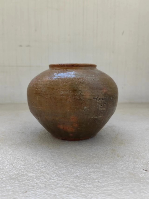 古玩陶瓷漢綠釉罐拍賣,當前價格850元