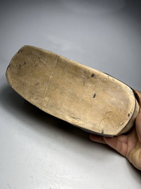 古玩陶瓷磁州窯白地黑花貓兒枕拍賣,當前價格1888元