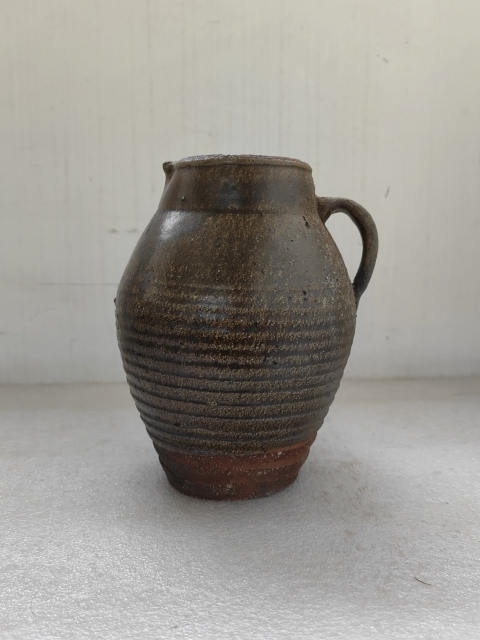 古玩陶瓷褐釉花澆拍賣,當前價格680元