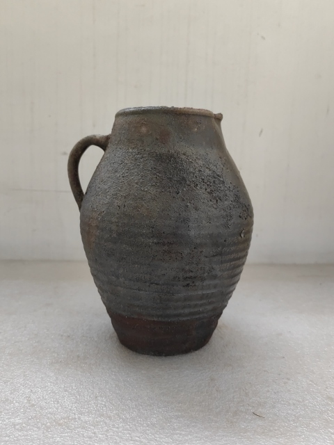 古玩陶瓷褐釉花澆拍賣,當前價格680元
