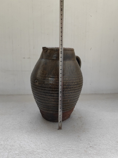 古玩陶瓷褐釉花澆拍賣,當前價格680元