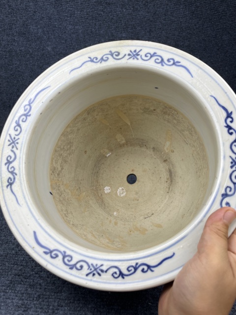 古玩陶瓷冰梅紋花盆拍賣,當前價格5588元