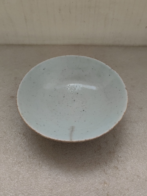古玩陶瓷豆青釉高足盤拍賣,當前價格220元