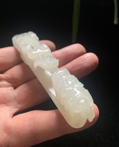 古玩玉器明代羊脂白級別大龍鉤拍賣，當前價格45000元