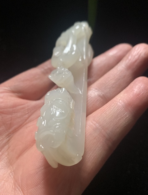 古玩玉器明代羊脂白級別大龍鉤拍賣，當前價格45000元