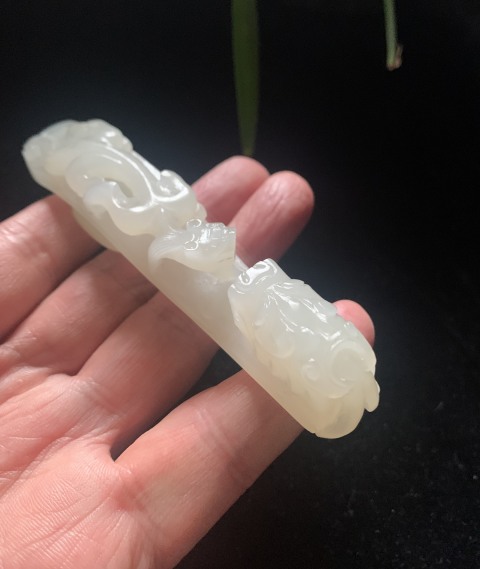 古玩玉器明代羊脂白級別大龍鉤拍賣，當前價格45000元