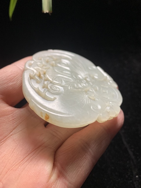 古玩玉器老和田紅沁白玉精工福在眼前牌拍賣,當前價格28000元