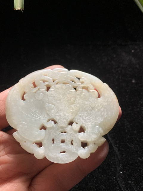 古玩玉器老和田紅沁白玉精工福在眼前牌拍賣,當前價格28000元