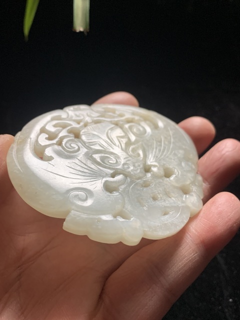 古玩玉器老和田紅沁白玉精工福在眼前牌拍賣,當前價格28000元