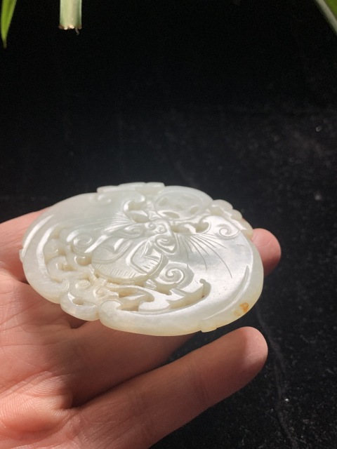古玩玉器老和田紅沁白玉精工福在眼前牌拍賣,當前價格28000元
