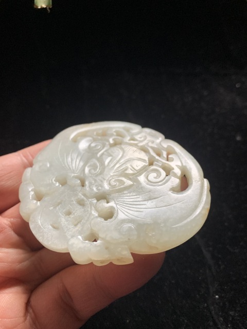 古玩玉器老和田紅沁白玉精工福在眼前牌拍賣,當前價格28000元