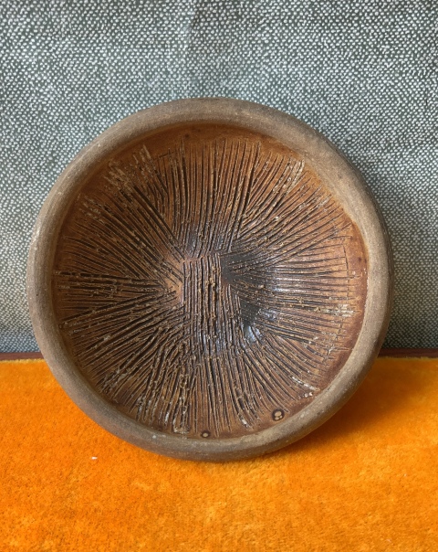 古玩陶瓷褐釉茶碾拍賣(mài)，當(dāng)前價(jià)格0元