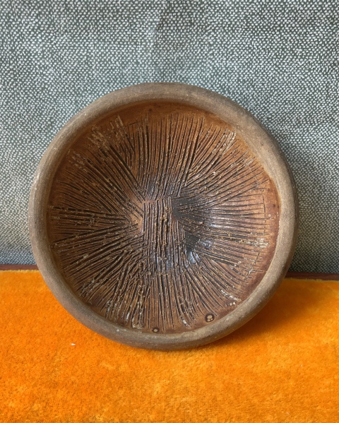 古玩陶瓷褐釉茶碾拍賣(mài)，當(dāng)前價(jià)格0元